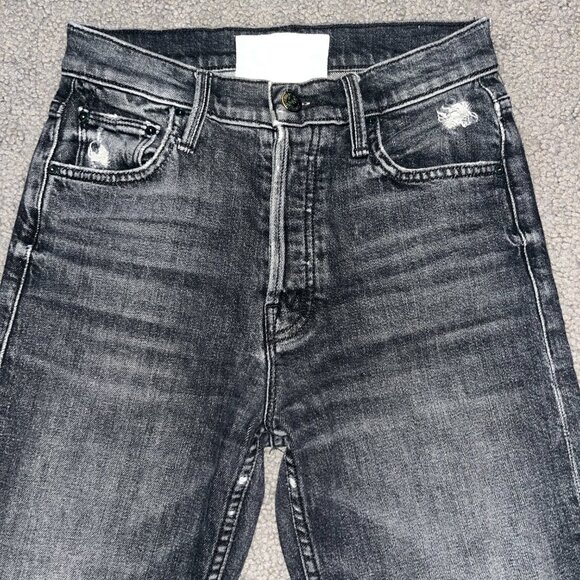 MOTHER SUPERIOR THE TOM CAT CHEW BLACK JEANS in OF CATS and KINGS WASH W24 L24 - Picture 2 of 15